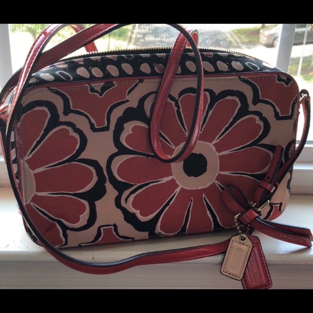 Coach floral crossbody